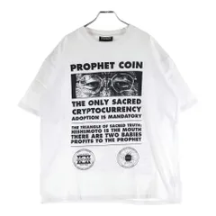 NISHIMOTO IS THE MOUTH (ニシモトイズザマウス) Prophet Coin プロフェット コイン フロントバックプリント半袖Tシャツカットソーホワイト