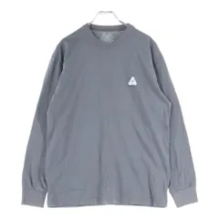 Palace Skateboards (パレススケートボーズ) 胸ロゴ刺繍 クルーネック 長袖Tシャツ カットソー ブラウンのサムネイル