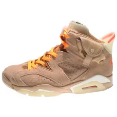 NIKE (ナイキ) ×トラヴィススコット AIR JORDAN 6 RETRO SP BRITISH KAHKI エアジョーダン6  ハイカットスニーカー US10/28.0cm DH0690-200