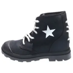 GIVENCHY (ジバンシィ) スタープリント キャンバスブーツ ブラック