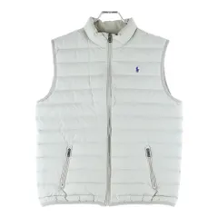 RALPH LAUREN (ラルフローレン) ポニー刺繍 中綿 ナイロンベスト ジャケット グレー