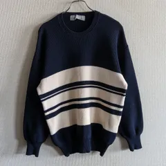 【90s/アーカイブ】COMME des GARCONS HOMME 【90年代 ボーダー コットン ニット】 ギャルソンオム s2603075