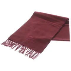 Vivienne Westwood (ヴィヴィアンウエストウッド) ロゴ刺繍 ウール ロングマフラー ボルドー