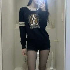 LOVE YOURSELF 承 'Her' POPPY 黒い子犬 ニット