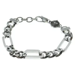 DIESEL (ディーゼル) D LOGO CHAIN BRACELET Dロゴ チェーン ブレスレット シルバー DX135100DJW