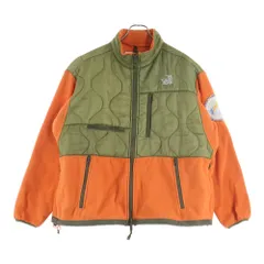 READY MADE (レディメイド) 20AW ジップアップ フリースジャケット ライナー切替 ブルゾン カーキ/オレンジ RE-P0-0R-00-00-110