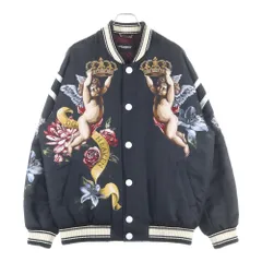 DOLCE & GABBANA (ドルチェアンドガッバーナ) 19AW Angel Crown Bomber Jacket エンジェル クラウン プリント 裏地キルティング ボンバージャケット バーシティジャケット G9MP8T HPM9Lのサムネイル