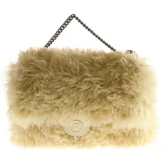 READY MADE (レディメイド) FUR BIG CHAIN BAG ビッグチェーン ファー ハンド ショルダーバッグ ベージュのサムネイル