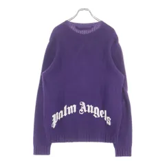 Palm Angels (パームエンジェルス) 20AW バックロゴラムウールニットセーター パープル PMHE027F20KNI001のサムネイル