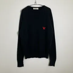 バーバリー ブラック ラムウール ニット セーター 44