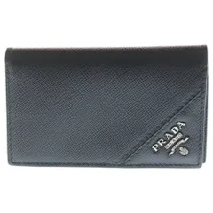PRADA (プラダ) カードケース 名刺入れ サフィアーノ ブラック 2MC122