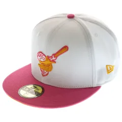 NEW ERA (ニューエラ) 59FIFTY SAN DIEGO PADRES CAP サンディエゴ パドレス 59フィフティー 6パネル ベースボールキャップ 帽子 ホワイト/ピンク