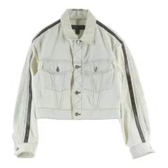 LOUIS VUITTON (ルイヴィトン) Light Blue Denim Jacket デニムジャケット モノグラム ライトブルー/ブラウン レディース RW212B TRD FLVE65のサムネイル