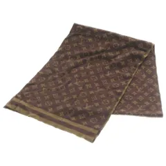 LOUIS VUITTON (ルイヴィトン) モノグラム カシミヤ マフラー ストール ブラウン