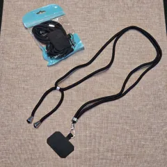 スマホショルダーストラップ ブラック