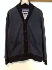 i20 TOMMY　HILFIGER　トミーヒルフィガー　スウェットカーディガン　紺色Ｌサイズ ビンテージフィット