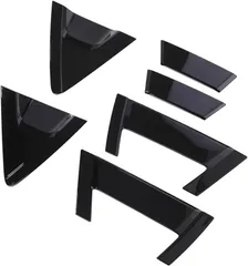 CustomDivine ホンダ 用 リア ドア ハンドル カバー ヴェゼル RV系 VEZEL HRV XRV 22 ドアバイザー 非装着車 専用 ガーニッシュ 外装 カスタムパーツ 社外品 (ピアノブラック)