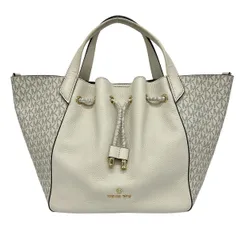 MICHAEL KORS(マイケルコース) トートバッグ - イエローグリーン×ダークブラウン レザー