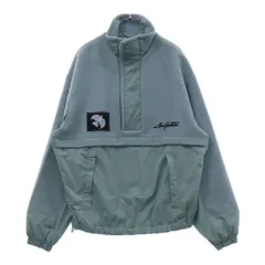 LOUIS VUITTON ルイヴィトン 23SS Mix Material Anorak Blouson RM2319 TL1 HOB09W ミックス マテリアルアノラックブルゾン ハーフジップナイロン切り替えジャケット ブルー LOUIS VUITTON (ルイヴィトン) 23SS Mix Material Anorak Blouson