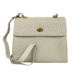 BALLY(バリー) ショルダーバッグ - アイボリー キルティング レザー