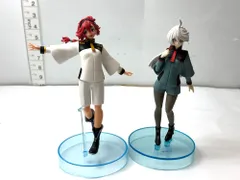 現状品 機動戦士ガンダム 水星の魔女 スレッタ・マーキュリー ミオリネ・レンブラン フィギュア 2個セット  3/16