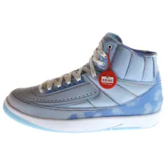 NIKE (ナイキ) ×J.BALVIN AIR JORDAN2 RETRO SP DQ7691-419 Jバルビン エアジョーダン2 レトロ ハイカットスニーカー ブルー US8.5/26.5cm