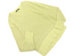 LAUTREAMONT ロートレアモン Ｖネック ニット セーター size38/黄緑 ■◇ レディース