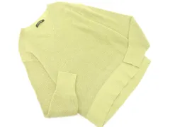 LAUTREAMONT ロートレアモン Ｖネック ニット セーター size38/黄緑 ■◇ レディース