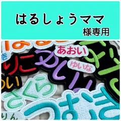 はるしょうママ様専用　お名前刺繍アイロンワッペン　フェルト　ひらがな・カタカナ・アルファベット