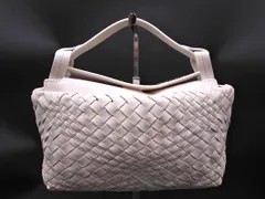 FALORNI ITALIA ファロルニ イタリア 本革 レザー 編み込み ハンド バッグ 白 ■■ レディース