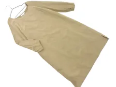 NATURAL BEAUTY BASIC ナチュラルビューティーベーシック Iライン ワンピース sizeS/カーキ ■◇ レディース