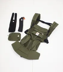 美品 エルゴ OMNI 360 クールエア カーキグリーン ergobaby 新生児OK クリーニング済み A012501