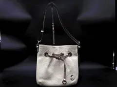 PELLE BORSA ペレボルサ レザー ショルダー バッグ オフホワイト ■■ レディース