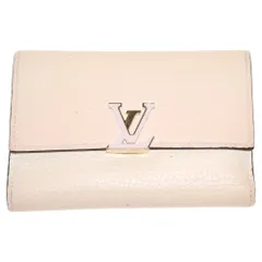 LOUIS VUITTON (ルイヴィトン) ポルトフォイユ カプシーヌ コンパクトウォレット トリヨンレザー 二つ折り財布 M62159 ピンク