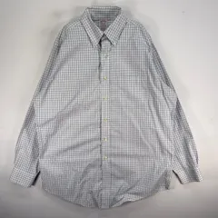 古着 ブルックスブラザーズ Brooks Brothers 長袖シャツ TRADITIONAL ボタンダウン 胸ポケ M  ブルー系 チェック メンズ