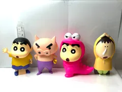 現状品 クレヨンしんちゃん おおきなSOFVIMATES 含む ソフビフィギュア 4個セット 野原しんのすけ ぶりぶりざえもん ボーちゃん 3/16