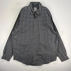 古着 ブルックスブラザーズ Brooks Brothers 長袖シャツ チェック 346 胸ポケ L  ネイビー系 マルチカラー メンズ