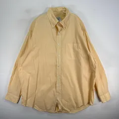 古着 ブルックスブラザーズ Brooks Brothers 長袖シャツ ボタンダウン 胸ポケ L  イエロー系 チェック メンズ