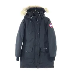 CANADA GOOSE (カナダグース) TRILLIUM PARKA 6660LA トリリウムパーカー ワッペンロゴ ジップアップ フード付きダウンジャケット レディース ブラックのサムネイル