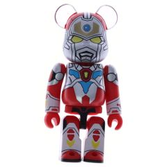 MEDICOM TOY (메디콤 토이) BE@RBRICK 전광 초인 그리드맨 100% 베어브릭 피규어 레드/실버