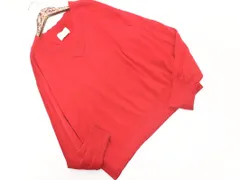 UNITED ARROWS ユナイテッドアローズ シルク混 Vネック ニット セーター 赤 ■◇ レディース
