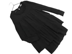 TO BE CHIC トゥービーシック フリル チュニック ワンピース size40/黒 ■◇ レディース