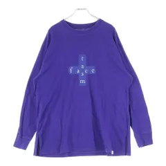 FACETASM (ファセッタズム) MKS-TEE-U03 フロントロゴプリント ロングスリーブTシャツ パープル