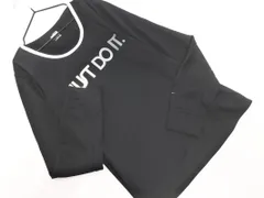 NIKE ナイキ 長袖 プリント トレーニングウェア カットソー sizeL/黒 ■◇ レディース