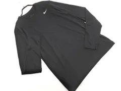 NIKE ナイキ 長袖 ワンポイント トレーニングウェア カットソー sizeM/黒 ■◇ メンズ