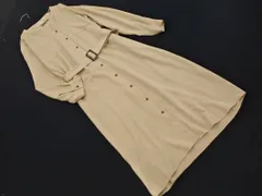 NATURAL BEAUTY BASIC ナチュラルビューティーベーシック ロング シャツ ワンピース sizeM/ベージュ ■◇ レディース
