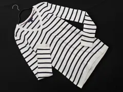TOMMY HILFIGER トミーヒルフィガー Vネック ボーダー ニット セーター sizeXS/白ｘ黒 ■◇ メンズ