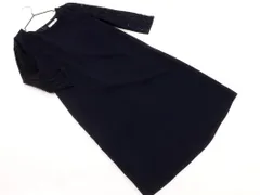 KUMIKYOKU 組曲 レース 切替 Iライン ワンピース size1/濃紺 ■◇ レディース