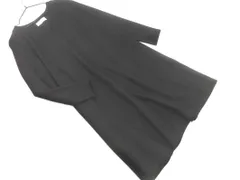 ADAM ET ROPE' アダムエロペ Vネック ニット ワンピース sizeF/黒 ■◇ レディース