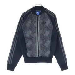 adidas (アディダス) スネーク ジップアップ トラックジャケット ブラック AB7658のサムネイル